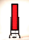 Pro 1500 full-body red light therapy panel on rolling stand