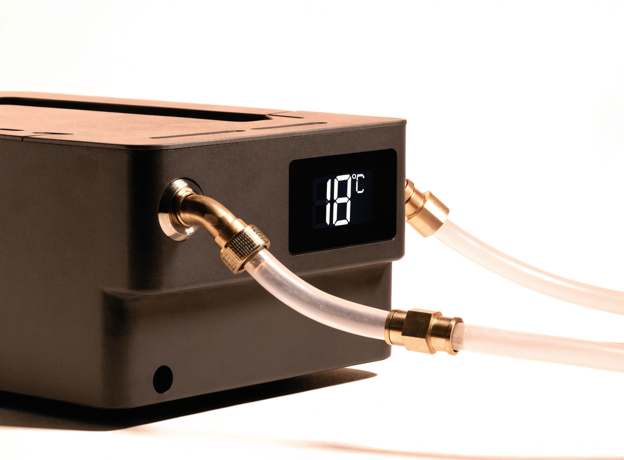 Chiller Pro 1.5HP — display and fittings detail