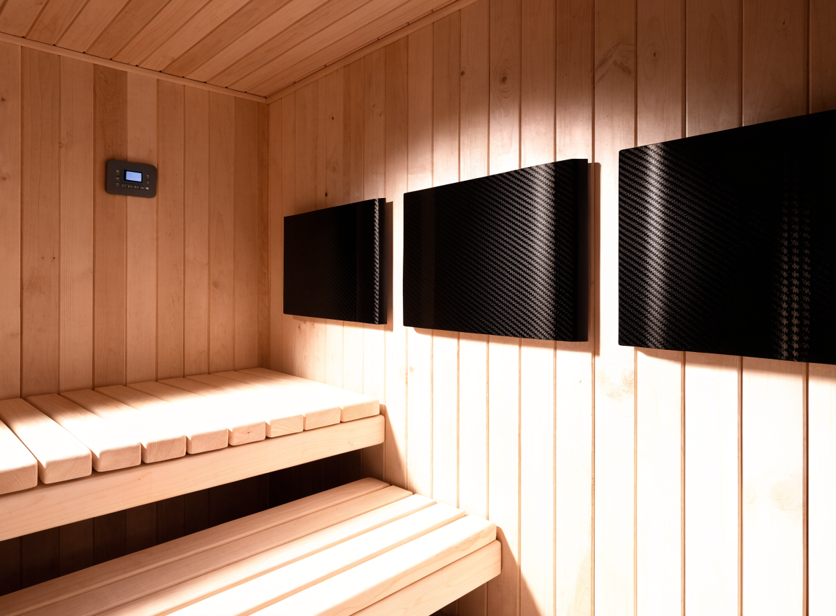 Ridge interior — carbon fiber heating panels
